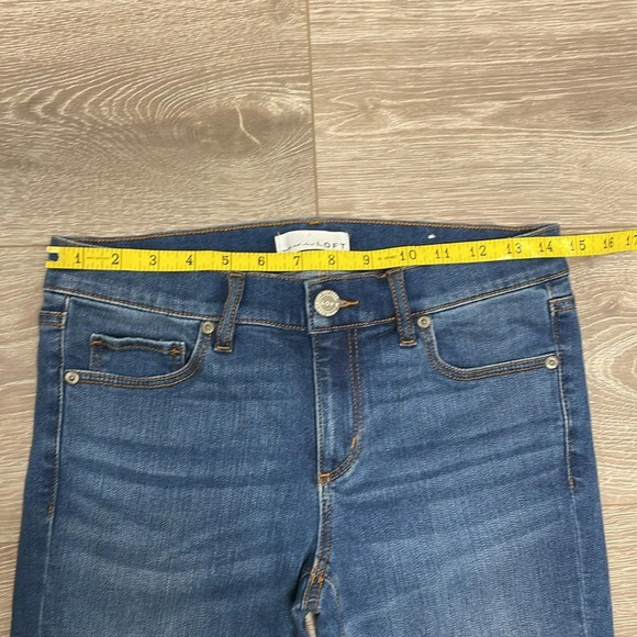 LOFT made and loved Modern Skinny Jean Floral Embroidered Cuff 26/2 - Picture 9 of 15